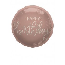 PALLONE MYLAR 18 45cm B-DAY CREME ROSE