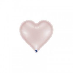 PALLONE MYLAR CUORE 18 45cm SATIN ROSA PASTELLO
