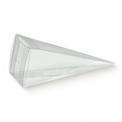 SCATOLA CONO C/FORO 115 PVC TRASPARENTE 10pz