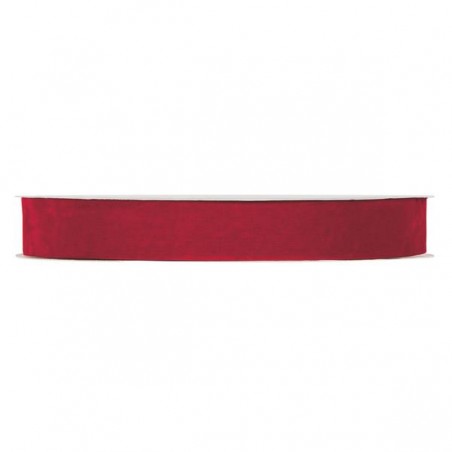 NASTRO DOUBLE VELVET mm25x30mt ROSSO