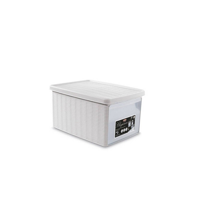 SCATOLA BOX C/APERTURA ELEGANCE 29x39x21cm BIANCA M