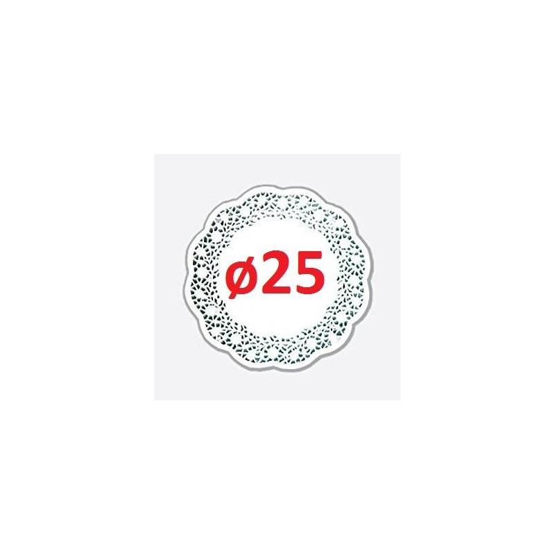 PIZZO PORCELLANATO TONDO ø25 100pz