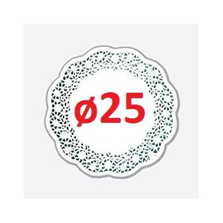 PIZZO PORCELLANATO TONDO ø25 100pz