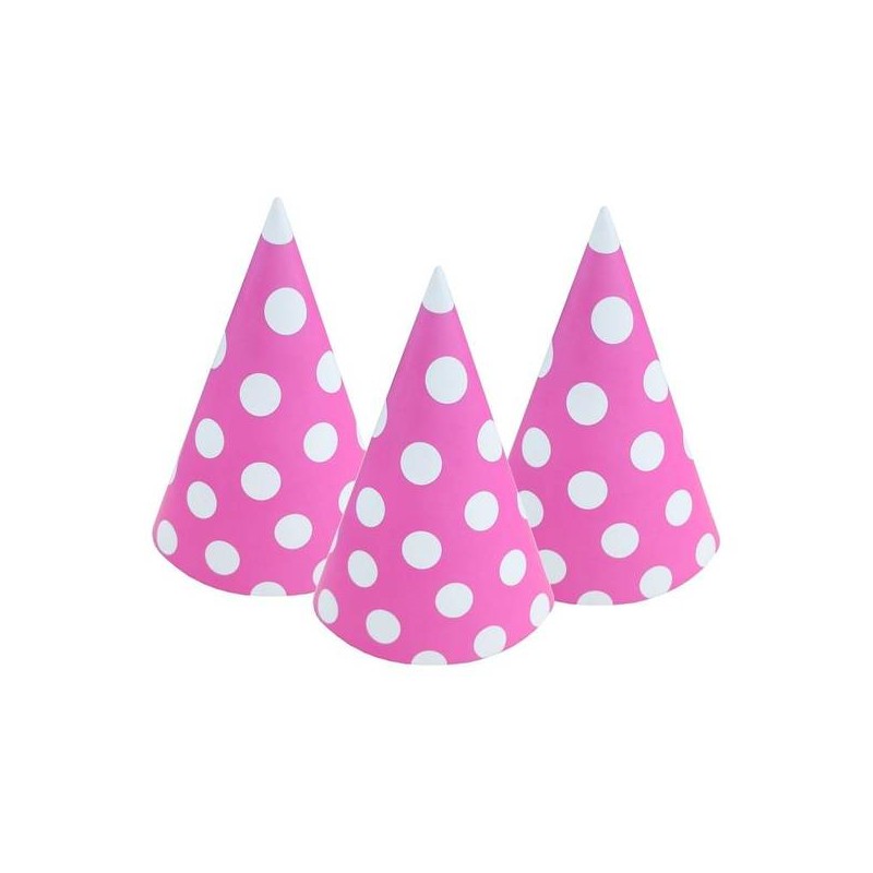 CAPPELLINI PARTY IN CARTA POIS ROSA 6pz