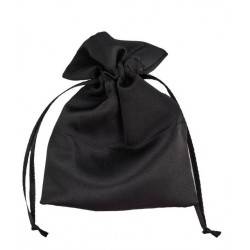 SACCHETTO RASO 9x12cm NERO 12pz