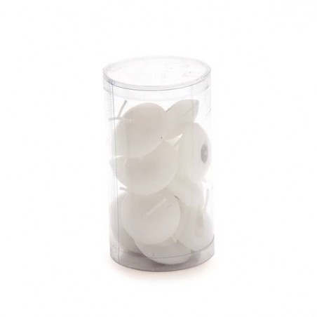 CANDELA GALLEGGIANTE 4,5x2cm BIANCA 15pz