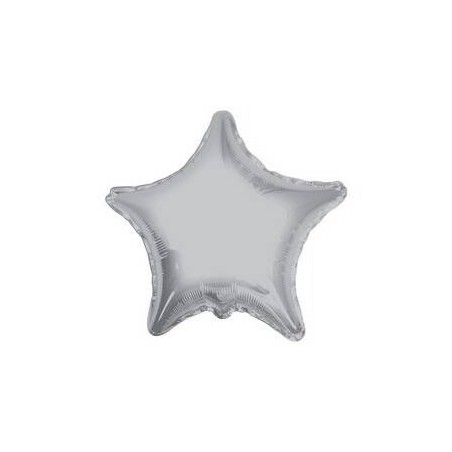 PALLONE MYLAR STELLA 18'' 45cm ARGENTO RC