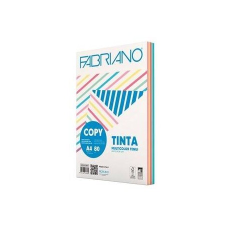 RISMA COPYTINTA A4 250fg 80gr 5 COLORI TENUI ASS.TI