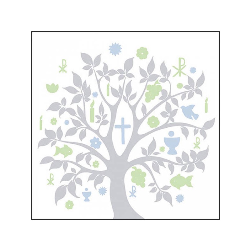 TOVAGLIOLI 33x33 COMUNIONE SILVER 20pz