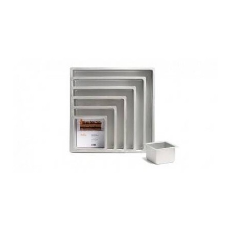 TEGLIA ALLUMINIO ANODIZZATA QUADRATA 20x20x7,5cm