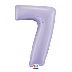 PALLONE NUMERO 7 MYLAR 102cm 40 LILLA