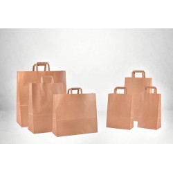BORSE CARTA AVANA PIATTINA 70gr F.TO 26+12x40cm 250pz