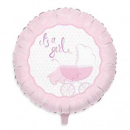 PALLONE MYLAR 18 IT S A GIRL 45cm
