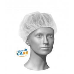 Mr.Care - CUFFIA COPRICAPO BOUFFANT TONDA ø60 BIANCA 100pz