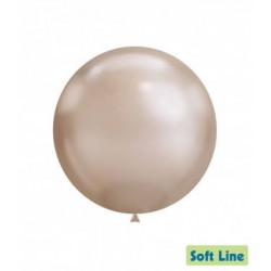 PALLONCINI LATTICE SOFT LINE CHROME 18 46cm CHAMPAGNE 119 20pz RC