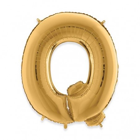PALLONE MYLAR LETTERA Q 102cm 40 GOLD
