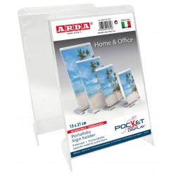 PORTAFOTO VERTICALE CRISTALLO FORMATO 15x21cm ARDA