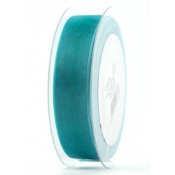 NASTRO ORGANZA mm25x50mt TURCHESE