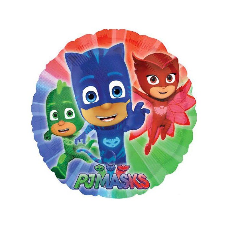 PALLONE MYLAR PJ MASKS SUPER PIGIAMINI ø45cm