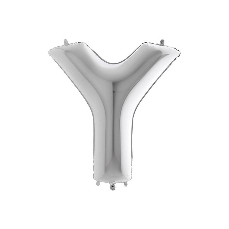 PALLONE MYLAR LETTERA Y 40 102cm SILVER