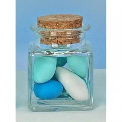 BARATTOLINO IN VETRO 4,2x6cm C/TAPPO IN SUGHERO