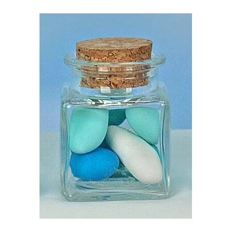 BARATTOLINO IN VETRO 4,2x6cm C/TAPPO IN SUGHERO