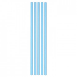 CANNUCCE ECOLOR IN CARTA ø0,5x20cm CELESTE 50pz