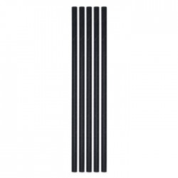 CANNUCCE ECOLOR IN CARTA ø0,5x20cm NERE 50pz