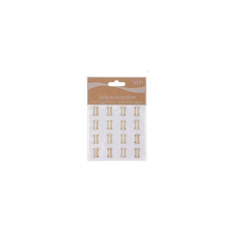 LETTERE 'I' IN LEGNO 10x10cm 16pz