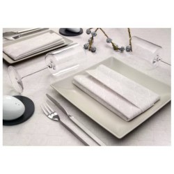 ALZATA MELAMINA BIANCA/ORO ø23 H.12cm