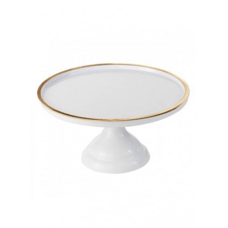 ALZATA MELAMINA BIANCA/ORO ø30 H.20cm