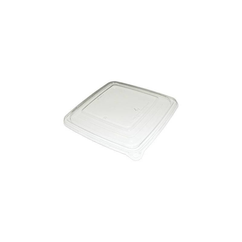 COPERCHIO R-PET PER VASSOIO QUADRATO 23x23x2cm 75pz