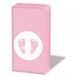 FAZZOLETTI DECOR BABY STEPS GIRL 10pz