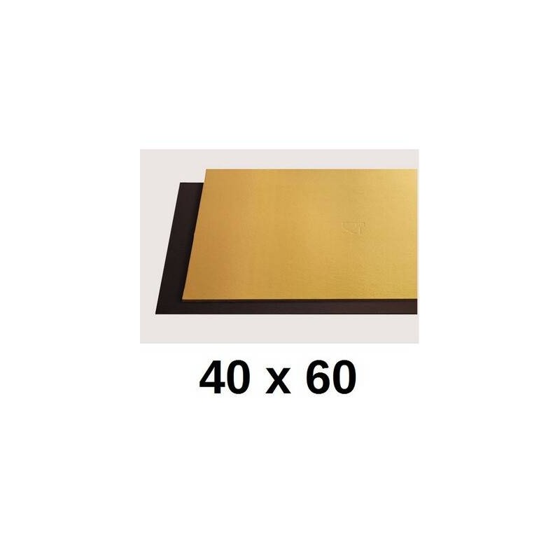 TAVOLETTE CARTONE 2400gr/mq ORO/NERO 40x60cm LISCE 10kg
