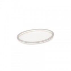 VASSOIO PET ARGENTO OVALE 40x25,3cm