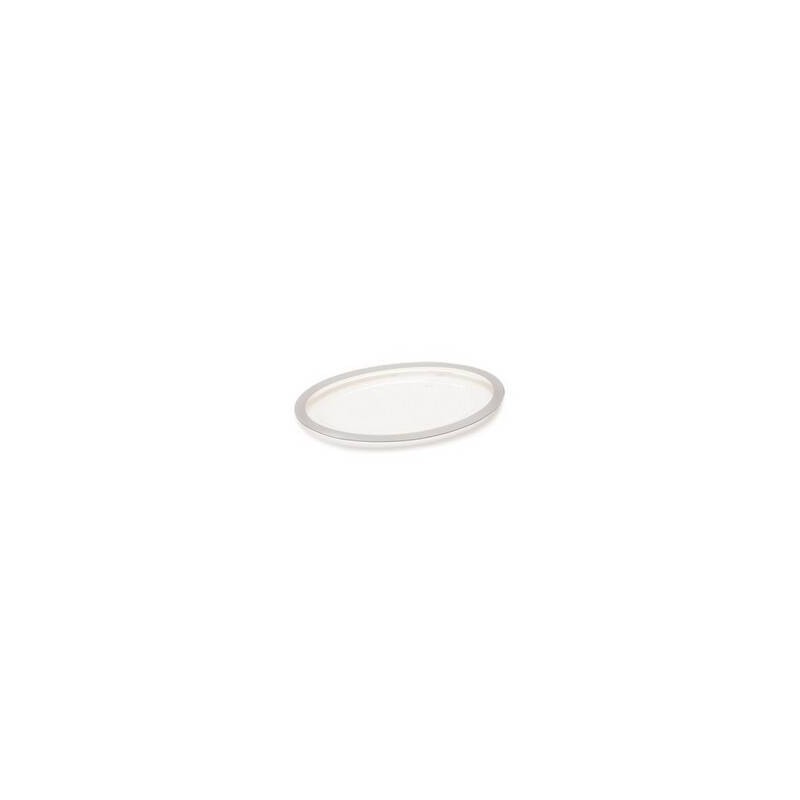 VASSOIO PET ARGENTO OVALE 40x25,3cm