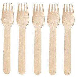 FORCHETTE LEGNO ECOFRIENDLY 16cm 100pz USOBIO