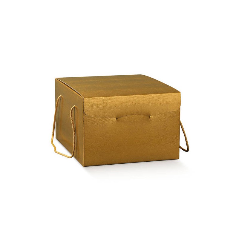 SCATOLA SEGRETO C/COR 24,5x24,5x18cm SKIN ORO