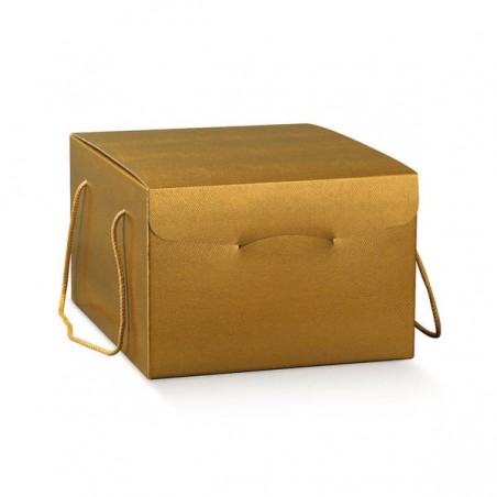 SCATOLA SEGRETO C/COR 24,5x24,5x18cm SKIN ORO
