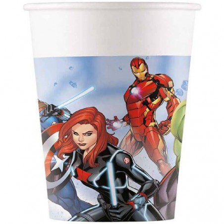BICCHIERI CARTA 200cc AVENGERS INFINITY STONE 8pz