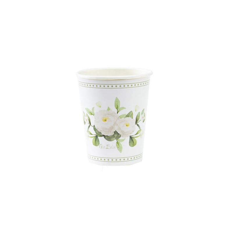 BICCHIERI 250cc ROMANTIC GREEN 8pz