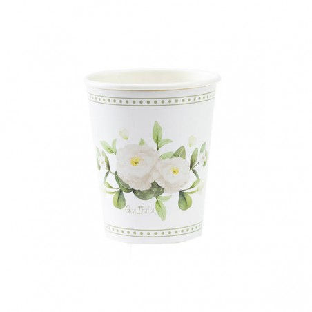 BICCHIERI 250cc ROMANTIC GREEN 8pz