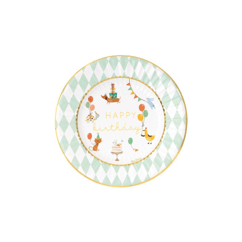 PIATTI HAPPY BIRTHDAY KIDS 23cm 8pz