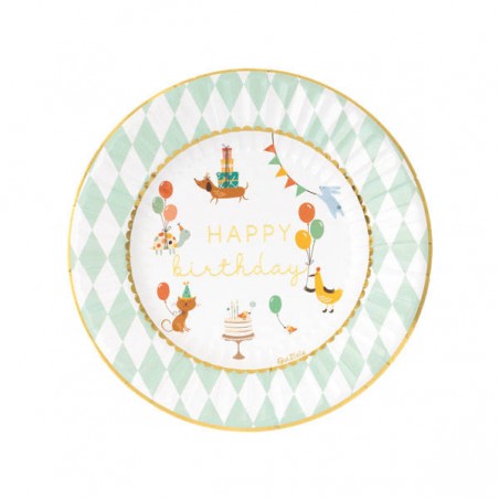 PIATTI HAPPY BIRTHDAY KIDS 23cm 8pz