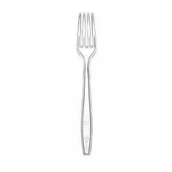 FORCHETTA IN PLASTICA RIUTILIZZABILI TRASPARENTE 50pz