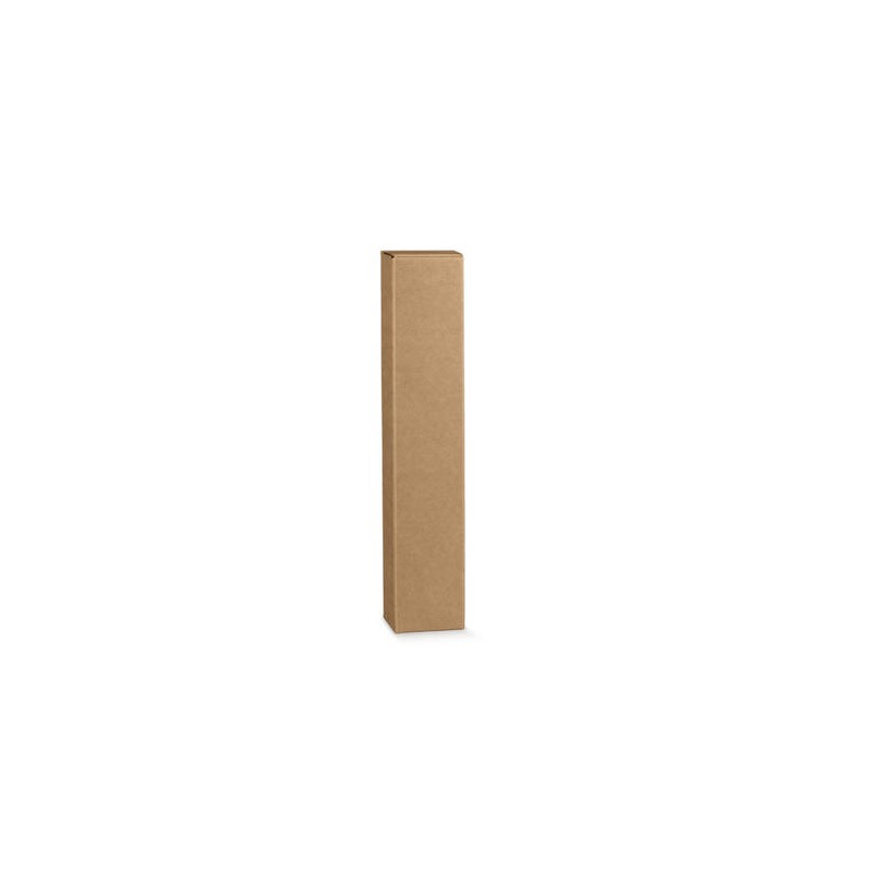 SCATOLA LIQUORE 1 BOTTIGLIA 7,5x7,5x40cm AVANA LISCIA