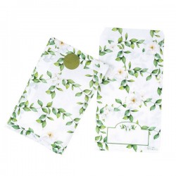 SACCHETTO IN CARTA 8x14cm STAMPA CAMELIA 10pz