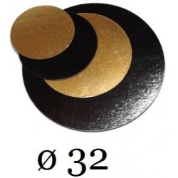 DISCHI CARTONE ORO/NERO LISCI 2400gr/mq ø32 10kg