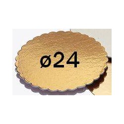 DISCO CARTONE KAPPATO ORO ø24 3 PEZZI
