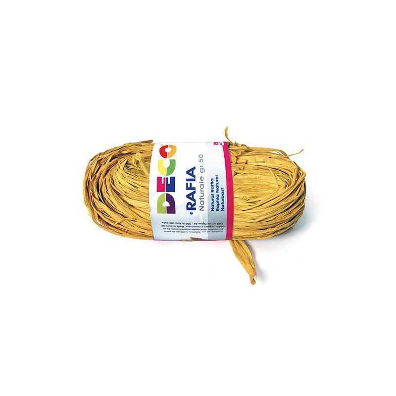 RAPHIA NATURALE gr.50 CWR GIALLO